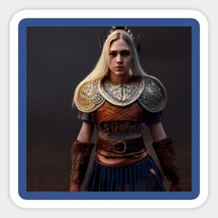 Viking Shield Maiden Sticker